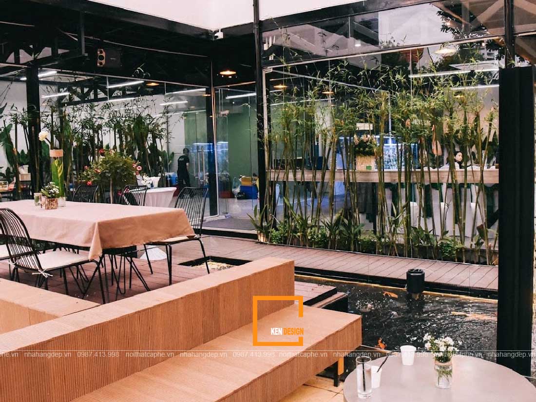 thiết kế quán cafe sân vườn